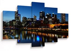 Tablou cu noaptea în Melbourne (150x105 cm)