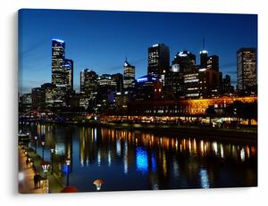 Tablou cu noaptea în Melbourne (70x50 cm)