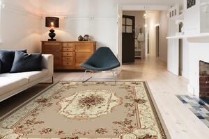 Covor Clasic, Lotos 507-100, Crem, Diverse Dimensiuni