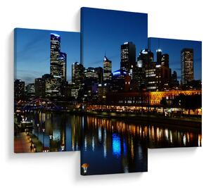 Tablou cu noaptea în Melbourne (90x60 cm)