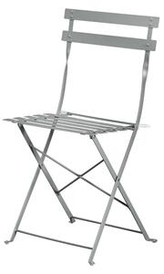 Set Bistro Flair - mobilier terasa gradina, 2 scaune + masa, otel vopsit - Gri Deschis (Cool Grey)