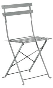 Set Bistro Flair - mobilier terasa gradina, 2 scaune + masa, otel vopsit - Gri Deschis (Cool Grey)