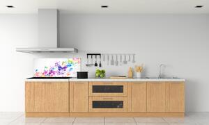 Panou sticlă decorativa bucătărie fluturi colorat