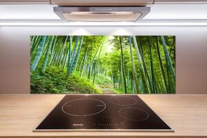 Sticlă printata bucătărie pădure de bambus