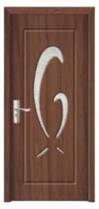 Usa Interior din MDF Novo Doors ND219, Cadru din Lemn Masiv, Geam Sablat, KIT COMPLET, Toc , Manere si balamale incluse (Culoare: Nuc, Dimensiune: 60 cm, Maner: Standard, Toc: Fix)