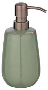 Distribuitor de sapun lichid SIRMIONE, ceramic, verde, 430 ml, Wenko