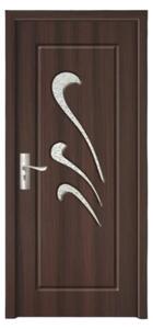 Usa Interior din MDF Novo Doors ND231, Cadru din Lemn Masiv, Geam Sablat, KIT COMPLET, Toc , Manere si balamale incluse (Culoare: Wenge, Dimensiune: 60 cm, Maner: Standard, Toc: Fix)