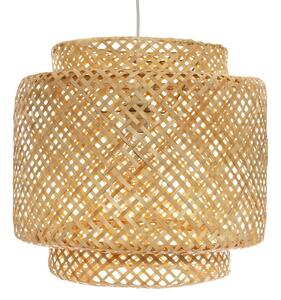 Lampă suspendată LIBY cu abajur din bambus, Ø 40 cm