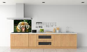 Panou sticlă decorativa bucătărie hohotitor tigru