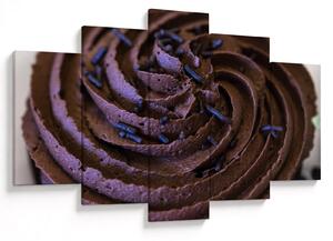 Tablou - Cupcake din ciocolată (150x105 cm)