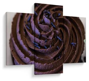 Tablou - Cupcake din ciocolată (90x60 cm)