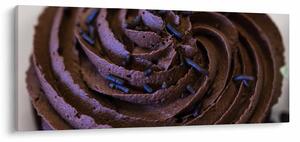 Tablou - Cupcake din ciocolată (120x50 cm)