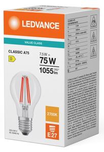 Bec LED CLASSIC FILAMENT A60 E27/7,5W/230V 2700K - Ledvance