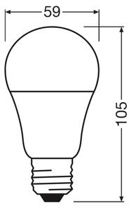 Bec LED CLASSIC A60 E27/8W/230V 4000K - Ledvance