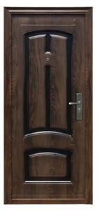 Usa metalica de exterior cu izolatie si vizor Novo Doors ND6001 ,deschidere stanga dreapta, 1 yala, dimensiuni multiple,tabla 0.5 mm, balamale si clanta incluse, toc de 7 centimetri, pentru case (Sens deschidere: Stanga)