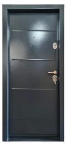 Usa metalica de exterior cu izolatie si vizor Novo Doors NDM02 ,deschidere stanga dreapta, 1 yala, dimensiuni multiple,tabla 1.2 mm, balamale si clanta incluse, toc de 7 centimetri, pentru case (Sens deschidere: Stanga)