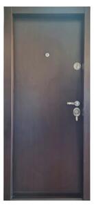 Usa metalica de apartament cu izolatie si vizor Novo Doors First Class NDFC03, Deschidere Stanga Dreapta, Dimensiune 200X88 cm, Tabla 1.2 mm, Kit complet,Wenge (Sens deschidere: Stanga)