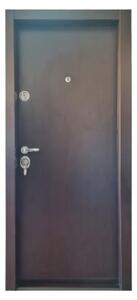 Usa metalica de apartament cu izolatie si vizor Novo Doors First Class NDFC03, Deschidere Stanga Dreapta, Dimensiune 200X88 cm, Tabla 1.2 mm, Kit complet,Wenge (Sens deschidere: Dreapta)