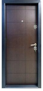 Usa metalica de apartament cu izolatie si vizor Novo Doors First Class NDS07, Deschidere Stanga Dreapta, Dimensiune 200X88 cm, Tabla 1.2 mm, Kit complet, Wenge (Sens deschidere: Stanga)