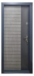 Usa metalica de apartament cu izolatie si vizor Novo Doors First Class NDS03, Deschidere Stanga Dreapta, Dimensiune 200X88 cm, Tabla 1.2 mm, Kit complet, Gri antracit (Sens deschidere: Stanga)