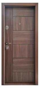 Usa metalica de apartament cu izolatie si vizor Novo Doors First Class NDFC04, Deschidere Stanga Dreapta, Dimensiune 200X88 cm, Tabla 1.2 mm, Kit complet,Tanganica (Sens deschidere: Dreapta)