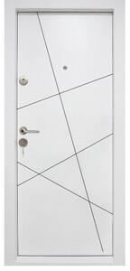 Usa metalica de apartament cu izolatie si vizor Novo Doors First Class NDS11, Deschidere Stanga Dreapta, Dimensiune 200X88 cm, Tabla 1.2 mm, Kit complet (Culoare: Alb, Sens deschidere: Dreapta)