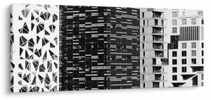 Tablou cu arhitectura alb neagră (120x50 cm)