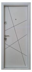 Usa metalica de apartament cu izolatie si vizor Novo Doors First Class NDFC20, Deschidere Stanga Dreapta, Dimensiune 200X88 cm, Tabla 1.2 mm, Kit complet, Alb (Sens deschidere: Dreapta)