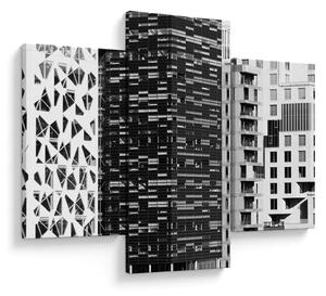 Tablou cu arhitectura alb neagră (90x60 cm)