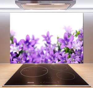 Panou sticlă decorativa bucătărie clopote violet