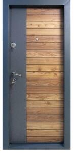 Usa metalica de apartament cu izolatie si vizor Novo Doors First Class NDS10, Deschidere Stanga Dreapta, Dimensiune 200X88 cm, Tabla 1.2 mm, Kit complet, Gri antracit Natur (Sens deschidere: Dreapta)