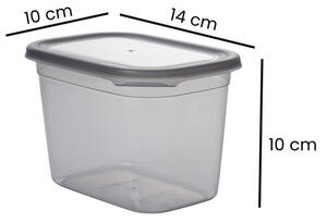 Set 12 recipiente alimentare , UnicUtil, Premium Stylish, Antracit