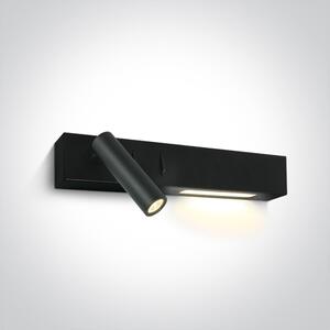 One Light Agrilos lampă de perete 2x3 W negru 65146/B/W