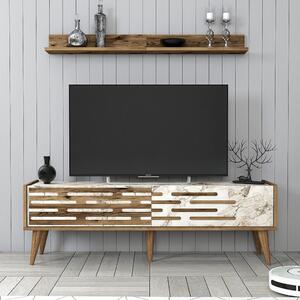 Valensiya 140 - Walnut, White, Marble