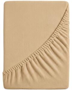 Cearsaf Frotir cu elastic 90x200 cm bej