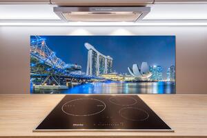Panou sticlă bucătărie Singapore timp de noapte