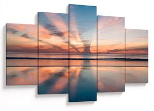 Tablou cu razele solare deasupra plajei Dayton (150x105 cm)