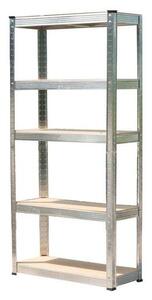 Raft depozitare, metalic, 5 polite, 175 kg, 90x40x180 cm