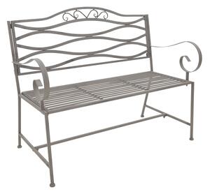 Banca metal de gradina Benko nuanta bronz 114x45x95 cm