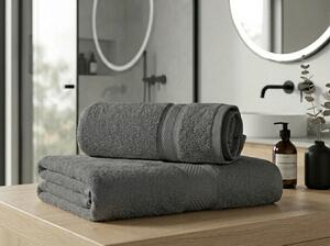 Prosop CLARYSSE ELEGANCE 60x110 cm gri, 100% bumbac