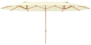 Outsunny Umbrelă de Soare cu Două Fețe și Mâner cu Manivelă Ușor de Utilizat, 455x265x238 cm, Bej | Aosom Romania