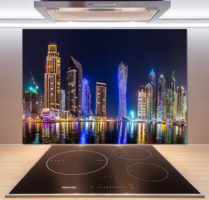 Sticlă pentru bucătărie Dubai timp de noapte