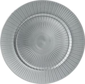 Placă mată Silver Stripes, 33 cm
