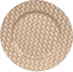 Suport cu farfurie Golden Weaving, 33 cm