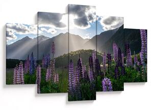 Tablou - scenariu cu flori de Lupin (150x105 cm)
