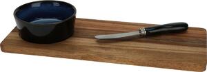 Set de servire EH Torrente, 3 buc , albastru, 30 x12 cm