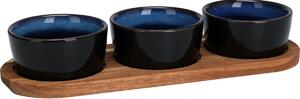 Set de servire EH Torrente, 4 piese, albastru, 29x 10 cm