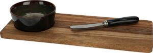 Set de servit EH Torrente, 3 piese, verde , 30 x12 cm