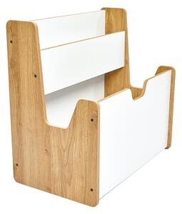 Raft Crane MDF alb-natural 57x34x44 cm