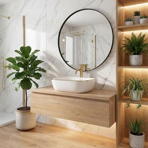 Lavoar pentru blat Rea Belinda Auriu Gold Edge